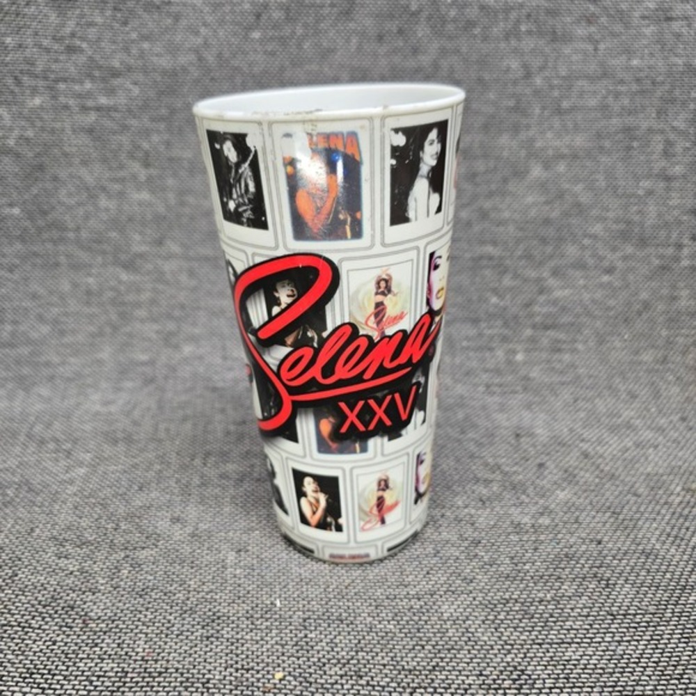 Selena Quintanilla XXV Anniversary Plastic Tumbler Cup Photo Collage Memorabilia